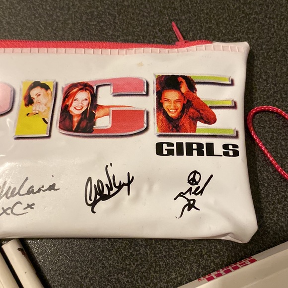 90s y2k spice girls pencil case, autograph book, ruler, pens - Picture 5 of 5